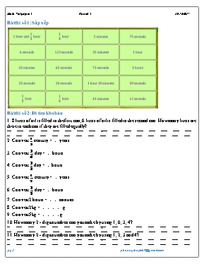 Đề thi Violympic môn Tiếng anh lớp 4 vòng 4 - Năm học 2016-2017